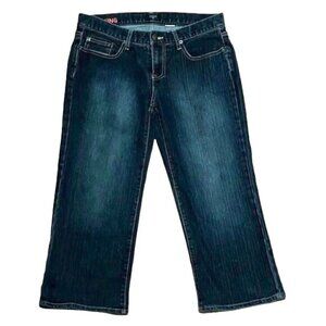 Women's J. Crew Hipslung Cropped Stretch Denim Jeans Capris Size 29